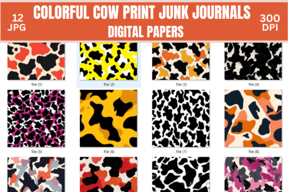 Download Cow Print Seamless Patterns Bundle - Pattern Collection