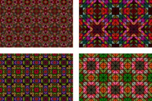 Download 4 Seamless Mosaic Patterns - Pattern Collection