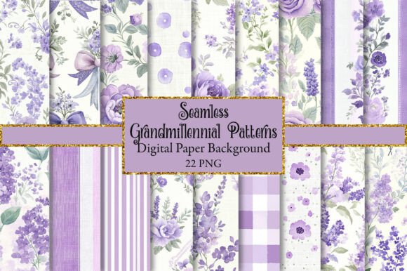 Download Grandmillennial Seamless Patterns - Pattern Collection
