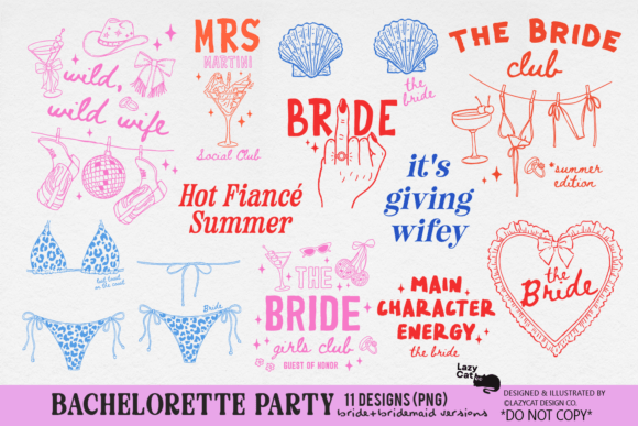Download Bachelorette Party Bride Bach PNG Bundle - Png bundle Collection