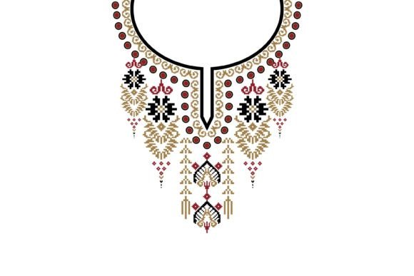Download Beautiful Neckline Embroidery Pattern - Pattern Collection