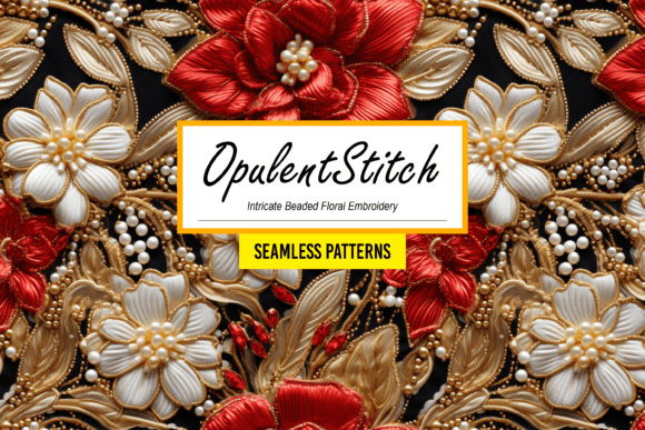 Download OpulentStitch: Floral Embroidery Pattern - Pattern Collection