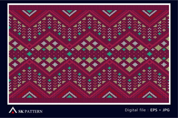 Download Knitted Pattern Repetitive Boho Style - Pattern Collection