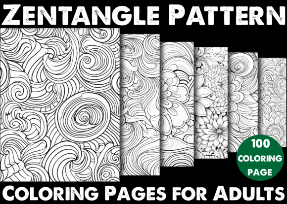 Download 100 Zentangle Pattern Coloring Pages - Pattern Collection