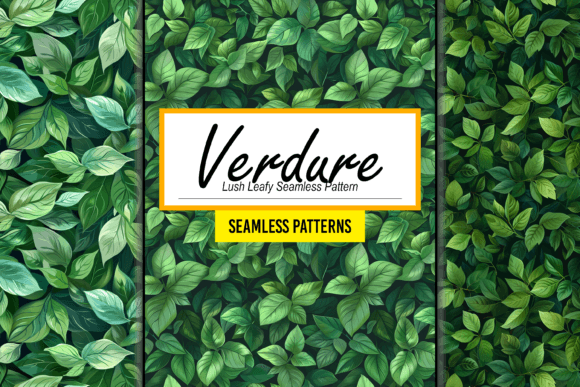 Download Green Lush Leafy Seamless Pattern Art - Pattern Collection