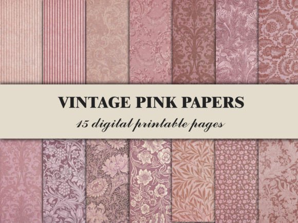 Download Pink Scrapbook Paper Vintage Pattern - Pattern Collection
