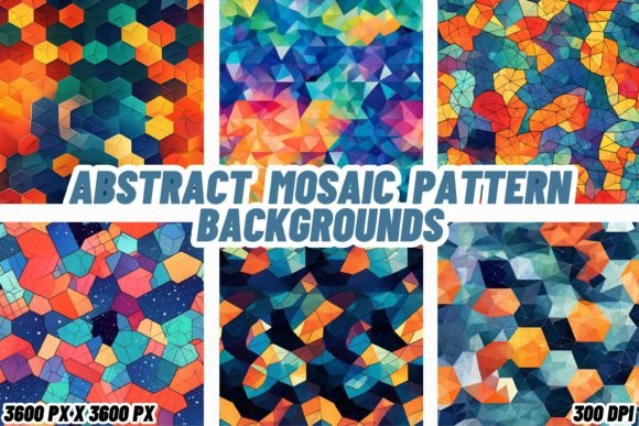 Download Abstract Mosaic Pattern Backgrounds - Pattern Collection