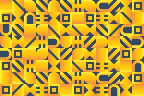 Download Yellow and Dark Blue Mosaic Pattern - Pattern Collection