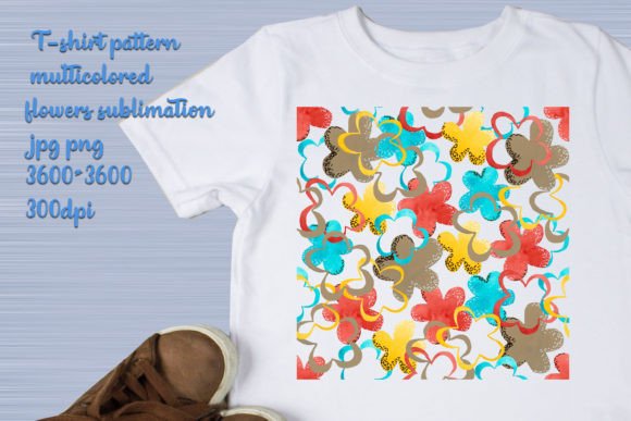 Download Kids T-shirt Pattern Flowers Sublimation - Pattern Collection