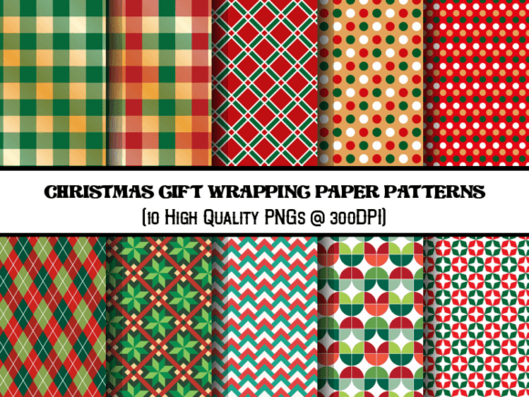Download Christmas Gift Wrapping Paper Patterns - Pattern Collection