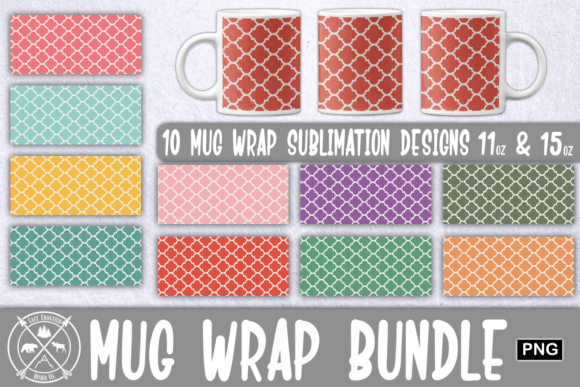 Download Arabesque Pattern Mug Wrap Sublimation - Pattern Collection