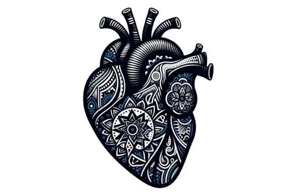 Download Human Heart Intricate Patterns Clipart - Pattern Collection