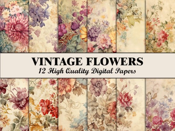 Download Flower Scrapbook Paper Flowers Pattern - Pattern Collection