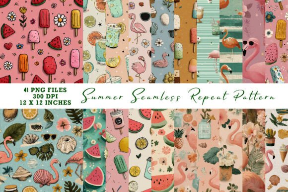 Download Summer Seamless Repeat Pattern - Pattern Collection
