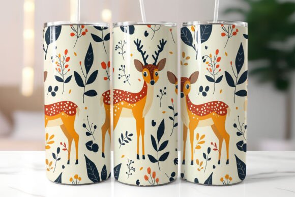 Download Repetitive Pattern of Stylized Deer - Pattern Collection