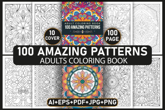 Download 100 Amazing Patterns Adult Coloring Page - Pattern Collection