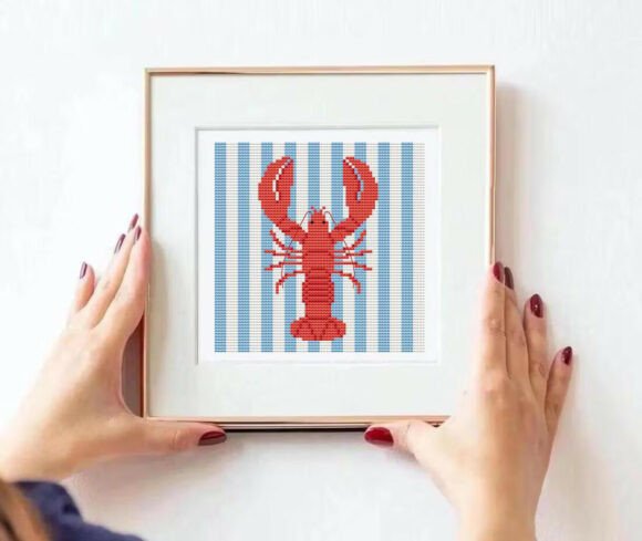 Download Red Lobster Cross Stitch Pattern PDF - Pattern Collection