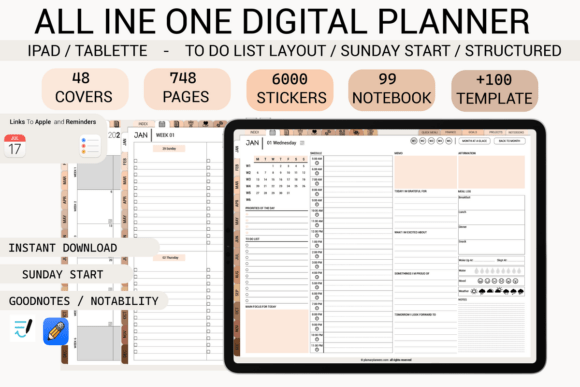 Download Girl ADHD Digital Planner-Structured - Premium Resources