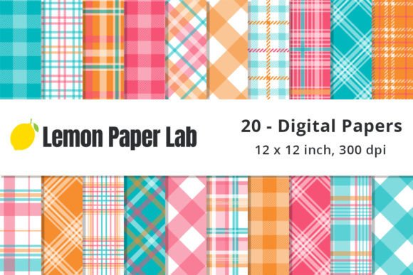 Download Plaid Digital Repeat Pattern for Summer - Pattern Collection